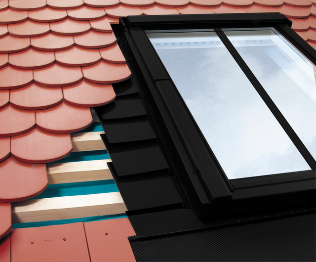 Conservation Style Flashing Kit for Non-Interlocking Tile on roof
