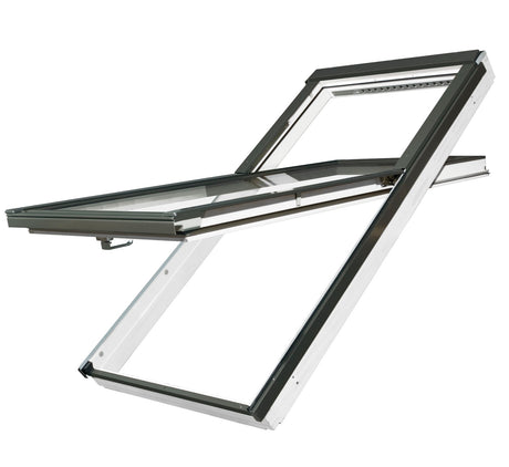 roof window with black frame 