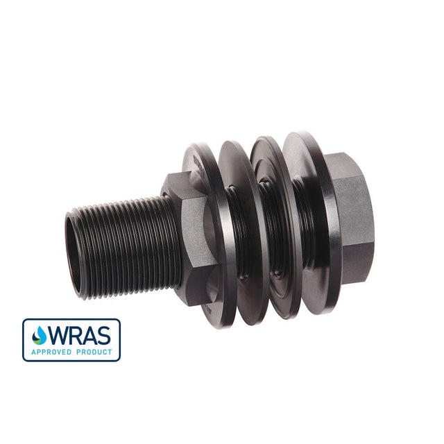WRAS approved BSP Plastic Tank Connectors + Screened Mushroom Vent