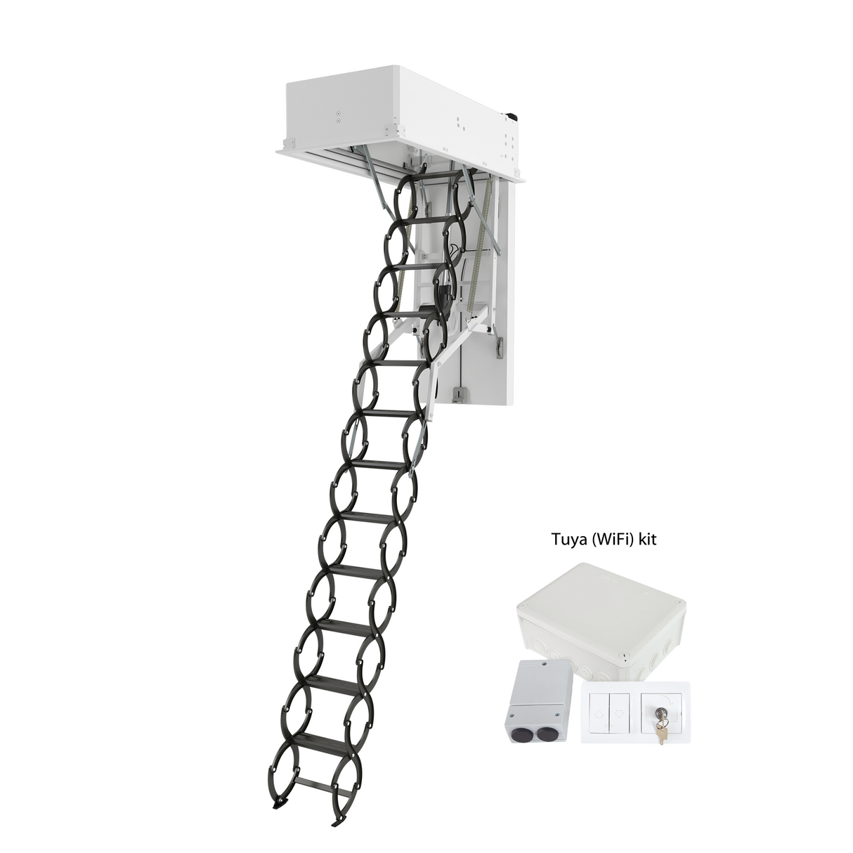 LET Electric Loft Ladder with Tuya (Wi-Fi) Controlled Kit