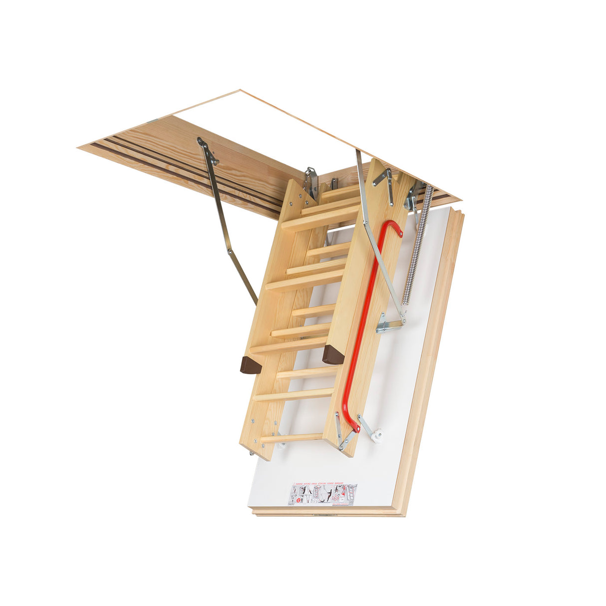 3 Section Folded Wooden Loft Ladder 