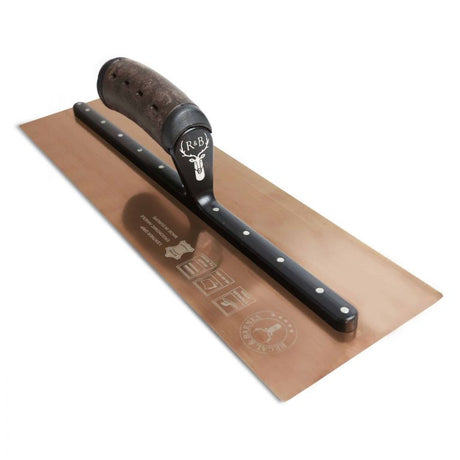 Regal & Barnes Premium Gold Hardened Trowel with Leather Handle