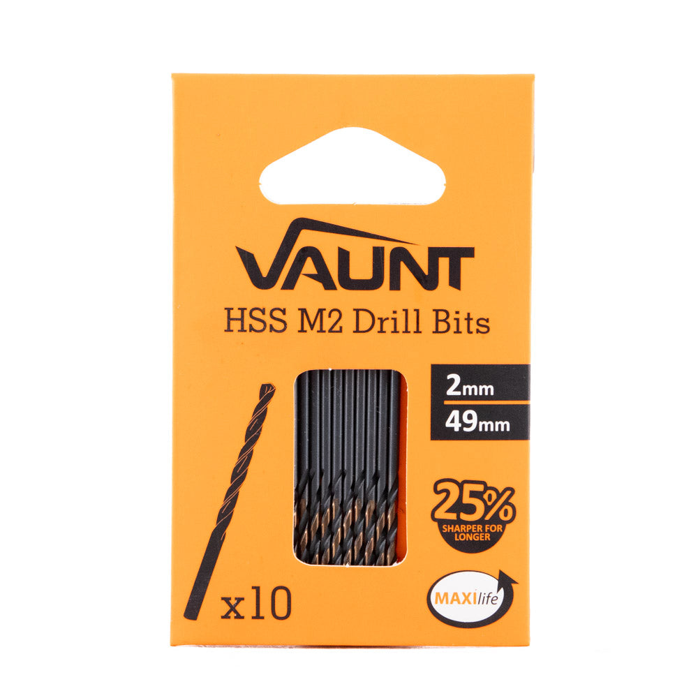 Vaunt HSS M2 Turbo Drill Bits – Pack of 10
