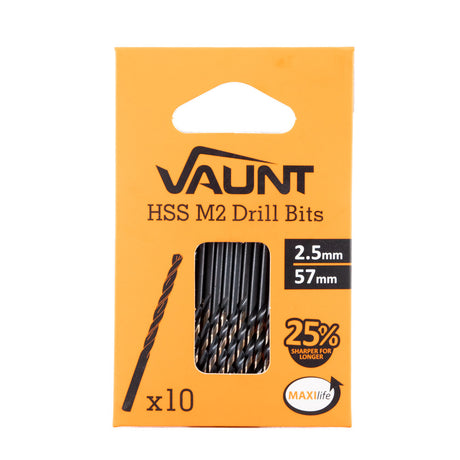 Vaunt HSS M2 Turbo Drill Bits – Pack of 10