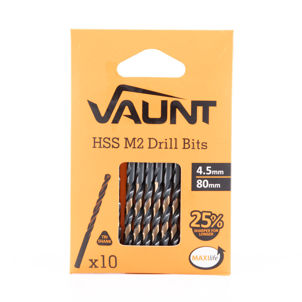 Vaunt HSS M2 Turbo Drill Bits – Pack of 10