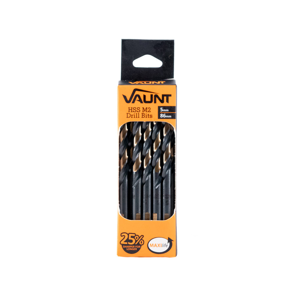 Vaunt HSS M2 Turbo Drill Bits – Pack of 10