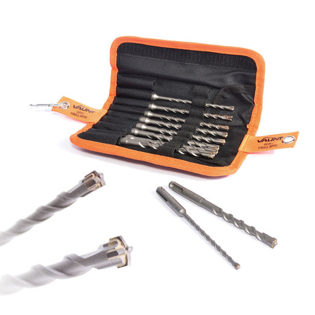 Vaunt - SDS+ Endurance Cross Tip Drill Bit Set - 10 Piece