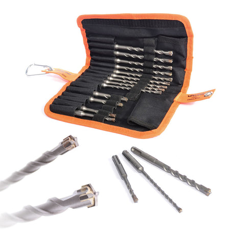 Vaunt - SDS+ Endurance Cross Tip Drill Bit Set - 17 Piece