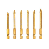 Vaunt Tile & Glass Cross Tip Drill Bit Set – 6 Piece