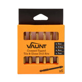 Vaunt Tile & Glass Cross Tip Drill Bit Set – 6 Piece