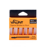 Vaunt Jigsaw Blades Curved Wood Cutting (T101AO) – Pack of 25