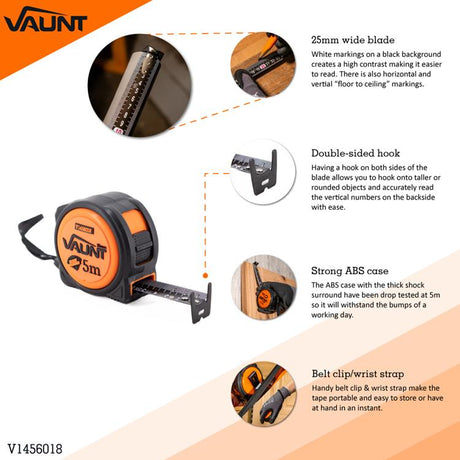 Vaunt - Premium Metric Heavy Duty Tape Measure