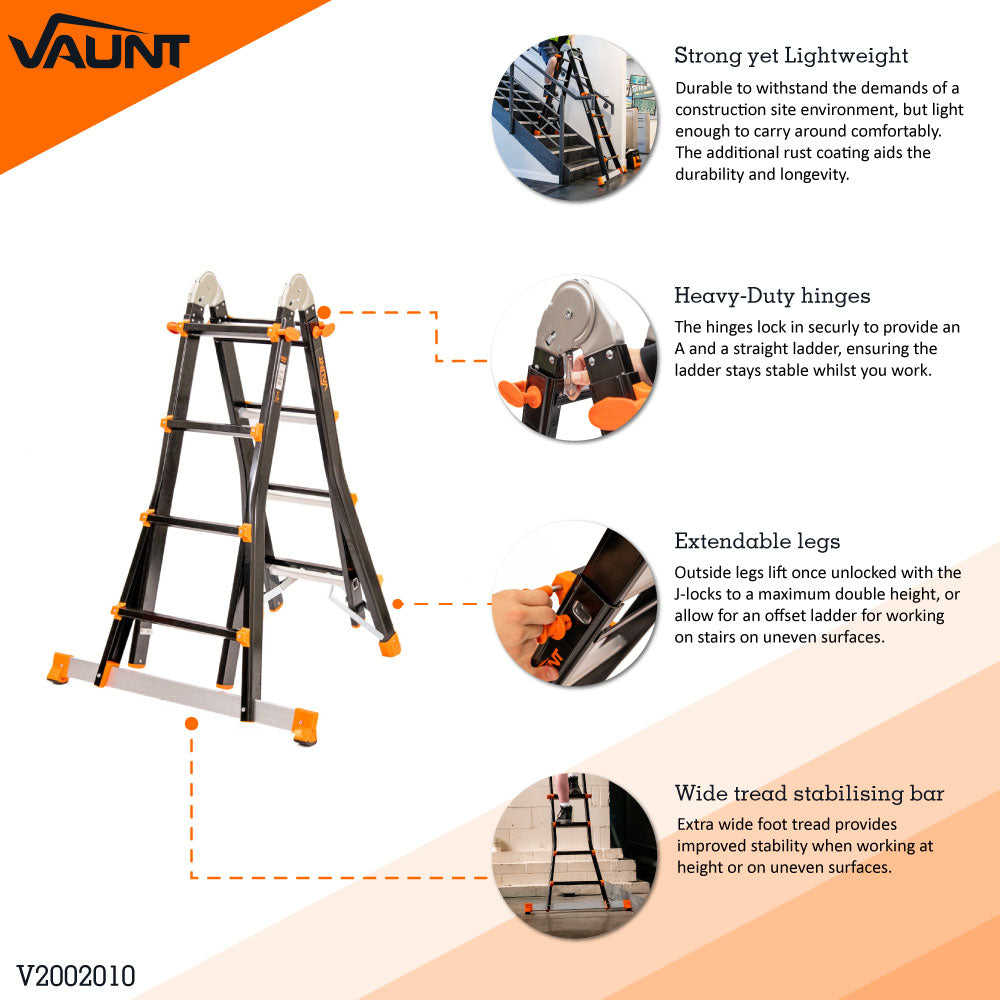 Vaunt 4 Tread Telescopic Multi-Purpose Ladder