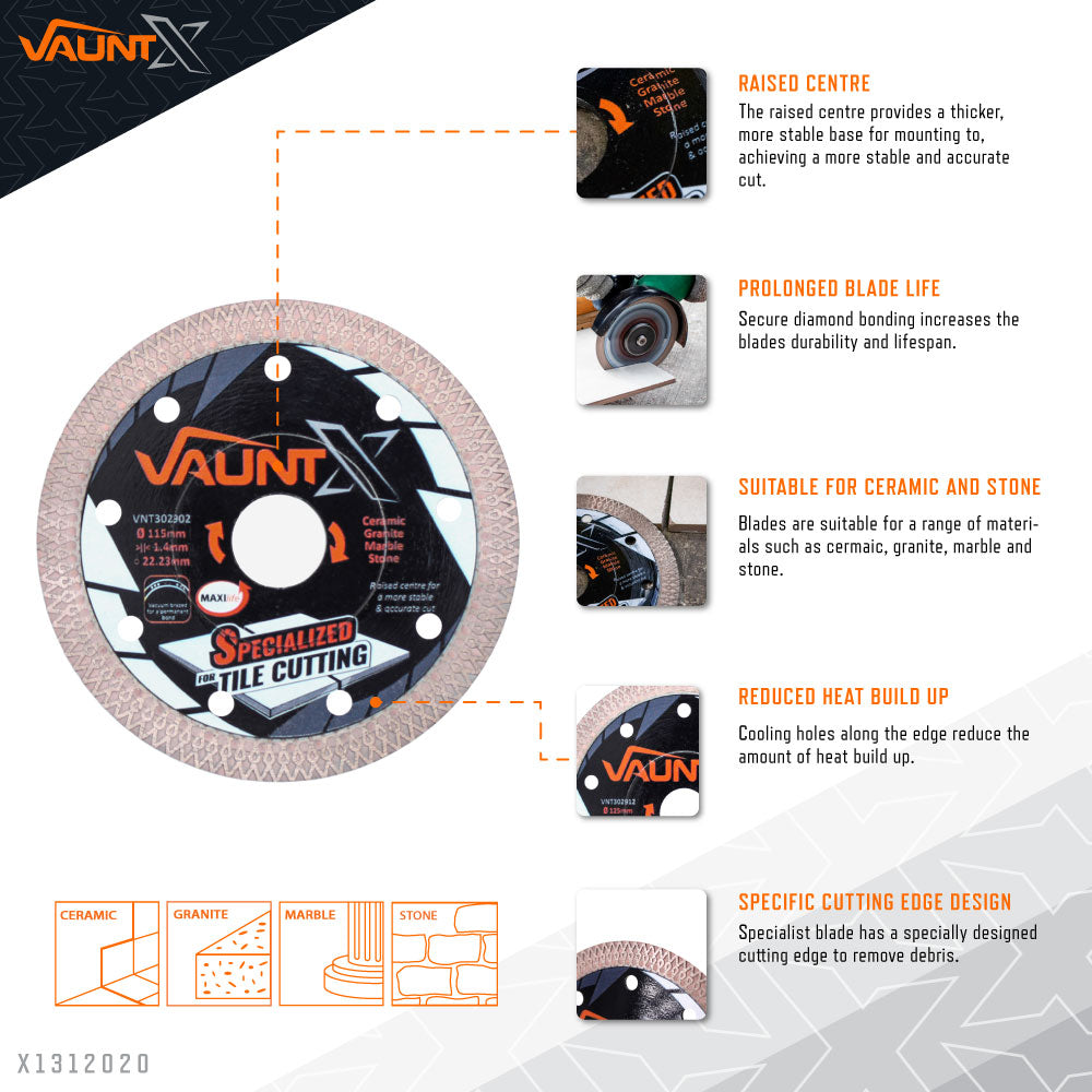 Vaunt X - Tile Cutting Diamond Blade