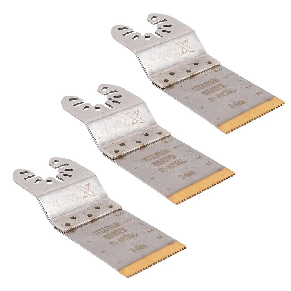 Vaunt X Premium Titanium Coated 34mm Bi-Metal Multi Tool Blade – Pack of 3