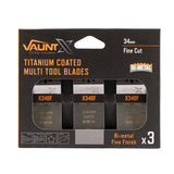Vaunt X Premium Titanium Coated 34mm Bi-Metal Multi Tool Blade – Pack of 3
