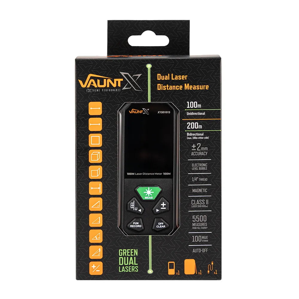 Vaunt X Professional 100/200m Bi-Lateral Distance Estimator – Green