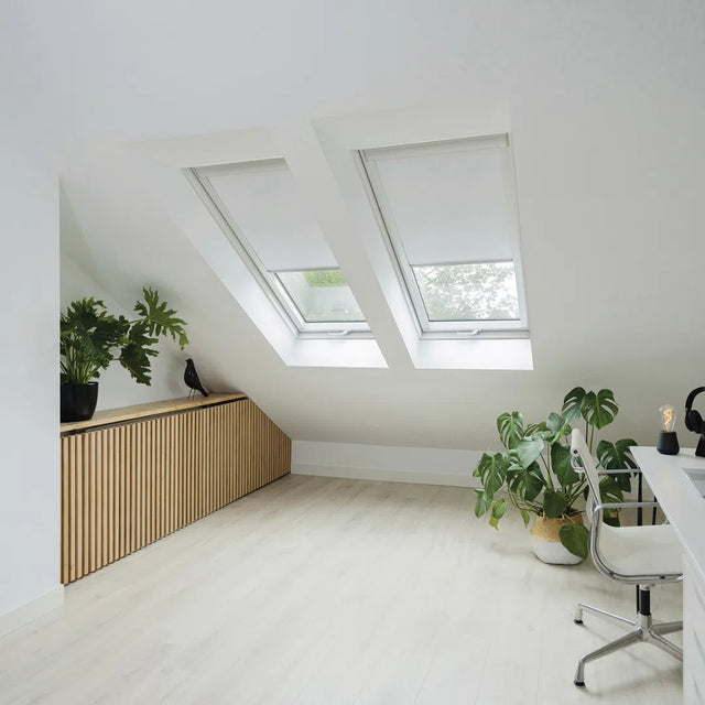 Manual Blackout Roller Blind white