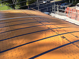 roof with band nail sealing tape used 