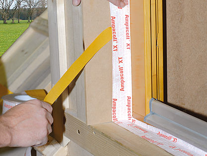 ampacoll XT tape on window