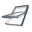Skylight window with gray frame